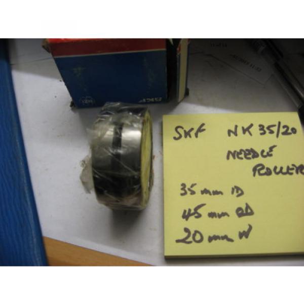 SKF NK35/20 cage  bearing 35mm id x 45mm od x 20mm wide. With Grease channel. #3 image