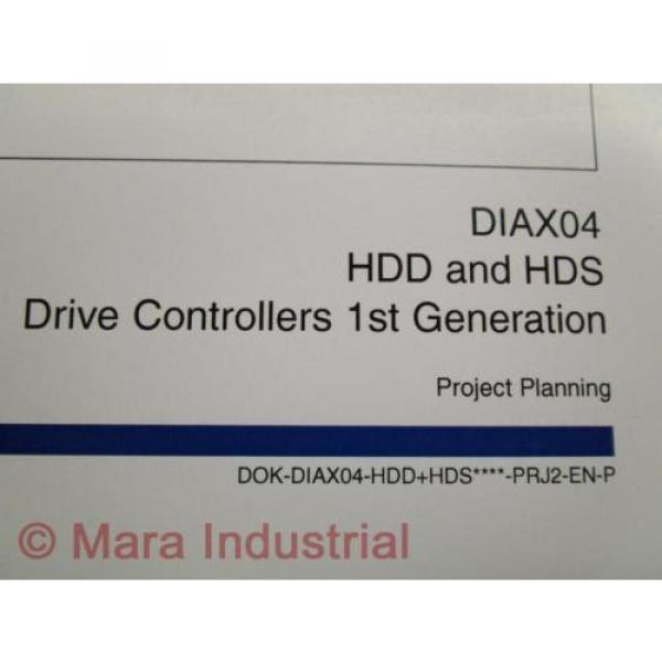 Rexroth Indramat DOK-DIAX04-HDD+HDS Project Planning Manual (Pack of 3) #3 image